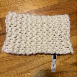 Eileen Fisher alpaca Cream snood scarf